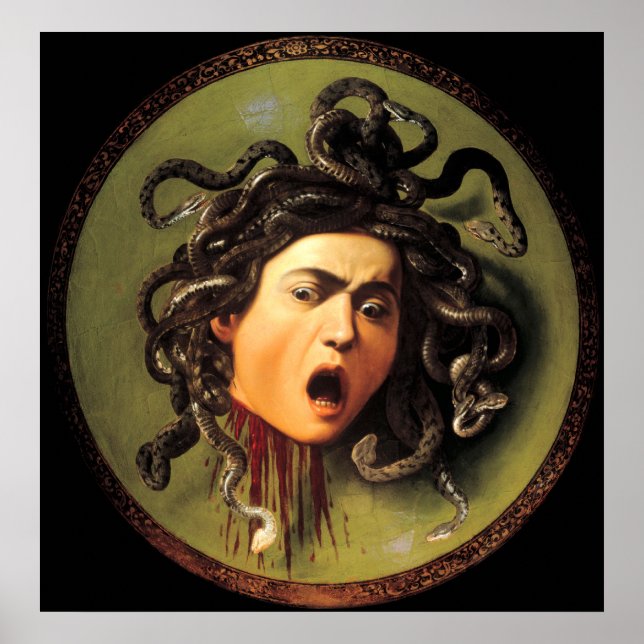 Affiches Medusa, Caravaggio (Devant)