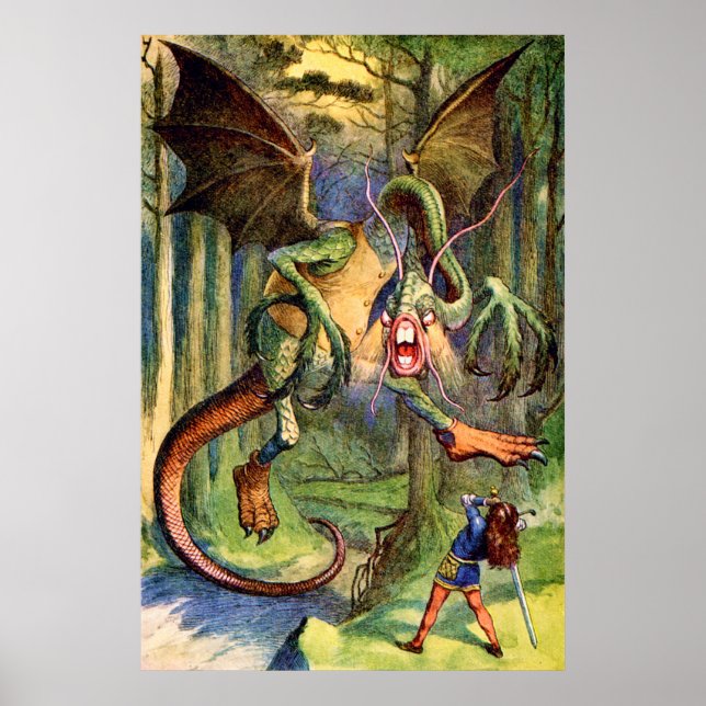 Affiches Méfiez-vous du Jabberwocky, mon fils (Devant)