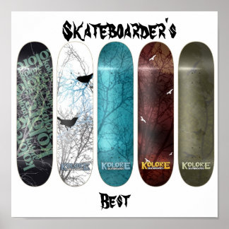 Affiches Meilleur Skateboarder