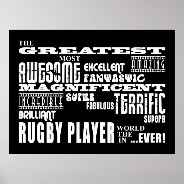 Affiches Meilleurs Joueurs De Rugby Plus Grand Joueur De Ru (Devant)