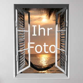 Affiches Mein Fensterblick Hochformat