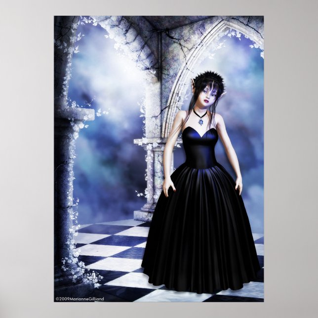 Affiches Melancholy Day Dreams Gothic Art (Devant)