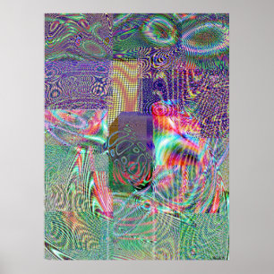 Affiches Mélange de pixel de Giga