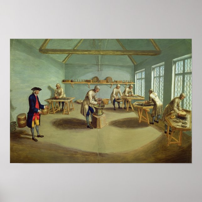 Affiches Mélanger la poudre (Devant)