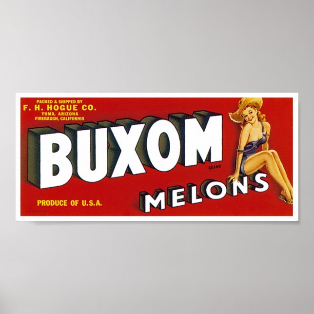 Affiches Mellons Buxom (Devant)