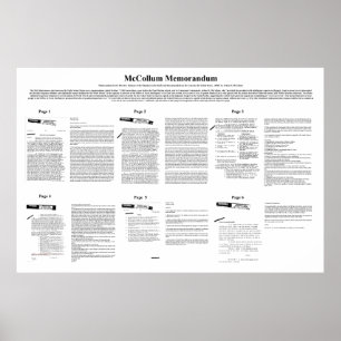 Affiches Mémorandum d'action McCollum Huit