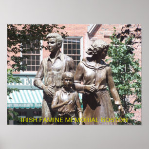 Affiches Mémorial de la famine irlandaise de Boston