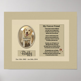 Affiches Mémorial de mon ami des chiens