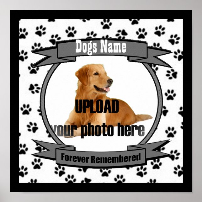 Affiches Mémorial des chiens dont on se souvient (Devant)