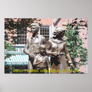 Affiches Mémorial irlandais de famine de Boston