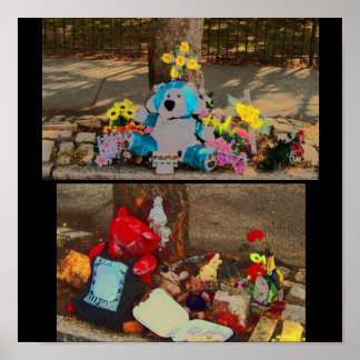 Affiches mémoriaux urbains