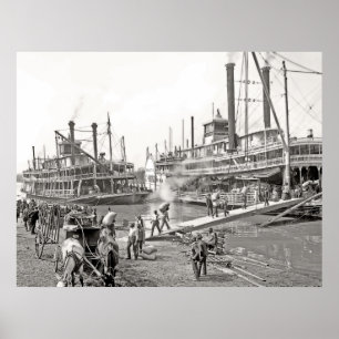 Affiches Memphis Riverboats