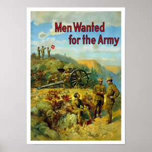 Affiches Men Wanted For The Army -- WW1