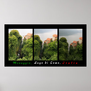 Affiches Menaggio : embouchure du fleuve
