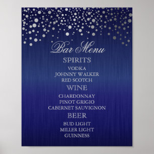 Affiches Menu Barre pour un Mariage