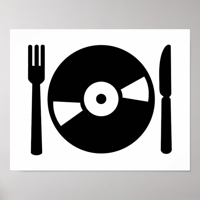Affiches Menu Vinyl DJ (Devant)