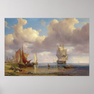 Affiches Mer calme, 1836