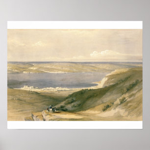 Affiches Mer de la Galilée ou du Genezareth, regardant ver