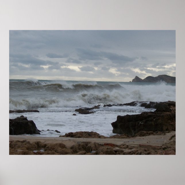 Affiches Mer orageuse (Devant)