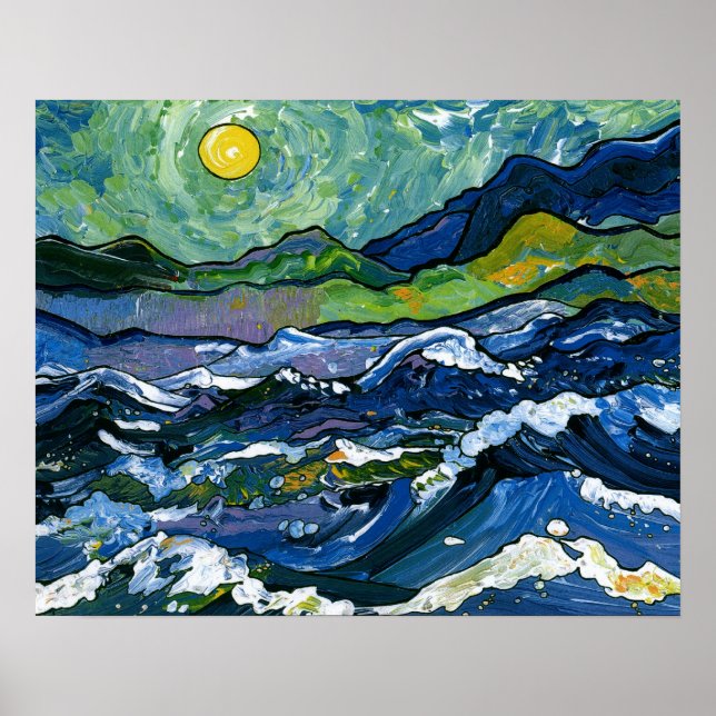 Affiches Mer orageuse (Devant)