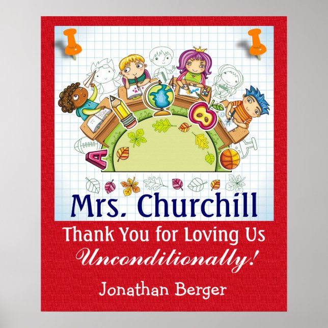 Affiches Merci à votre professeur - SRF (Devant)