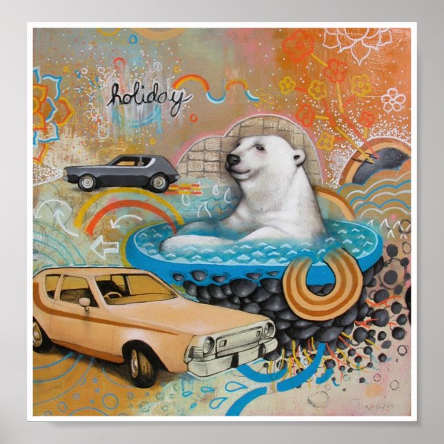 Affiches merci pour les locations de vacances (Devant)