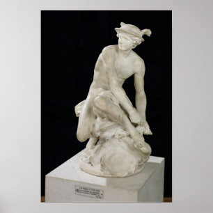 Affiches Mercure Attachant ses sandales ailées, 1744