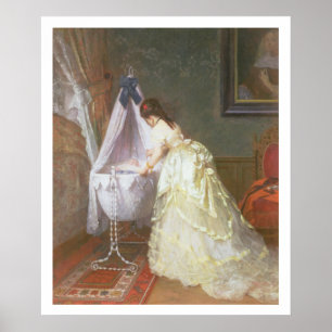 Affiches Mère et bébé, 1869 (huile sur le panneau)