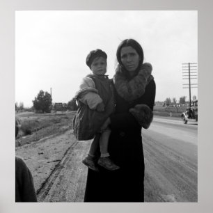 Affiches Mère et enfant sans abri - 1939