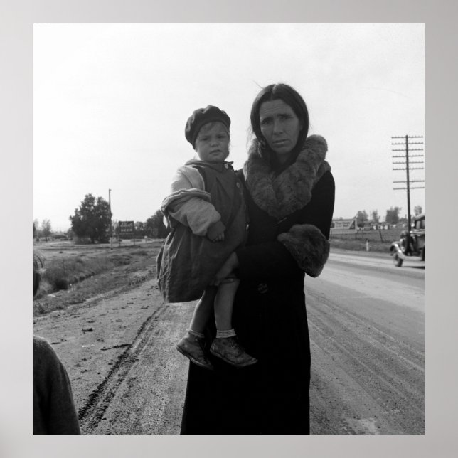 Affiches Mère et enfant sans abri - 1939 (Devant)