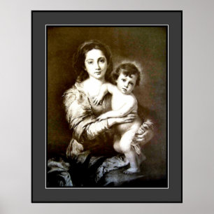 Affiches Mère vintage et enfant - grands