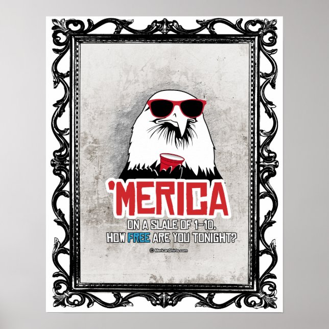 Affiches Merica - À quel point êtes-vous libres ce soir (Devant)
