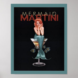 Affiches Mermaid Martini