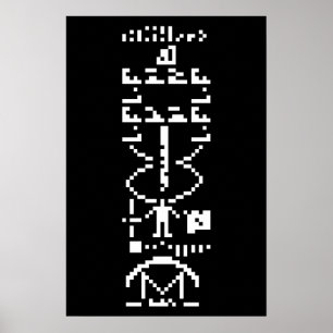 Affiches Message binaire d'Arecibo 1974