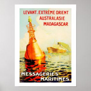 Affiches Messagries Maritimes ~ Bouée