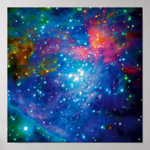 Affiches Messier 42 Orion Nebula infrarouge ESO photo spati