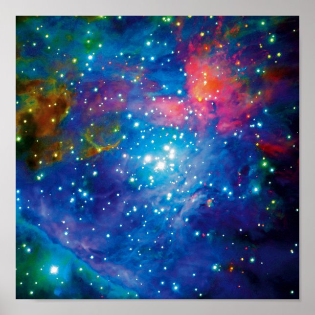 Affiches Messier 42 Orion Nebula infrarouge ESO photo spati (Devant)