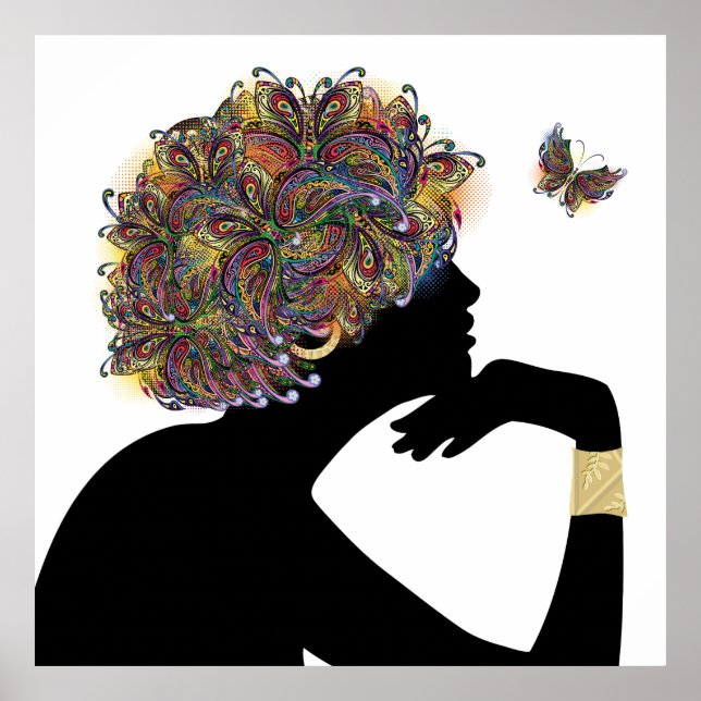 Affiches MÉTAMORPHOSE Papillon Dame (Devant)