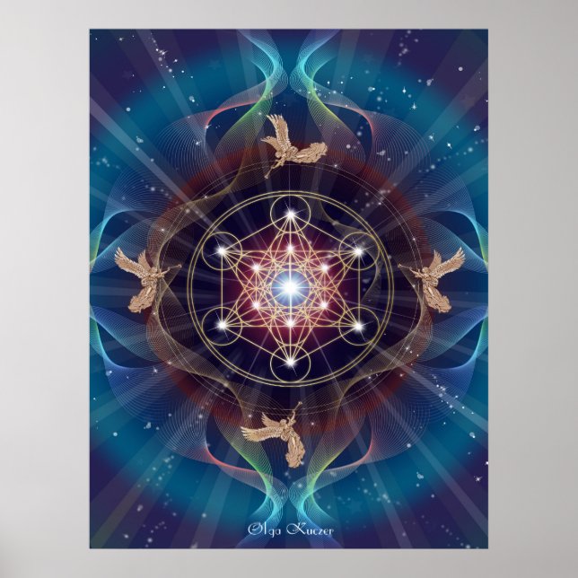 Affiches Metatron - Merkabah - Géométrie sacrée (Devant)