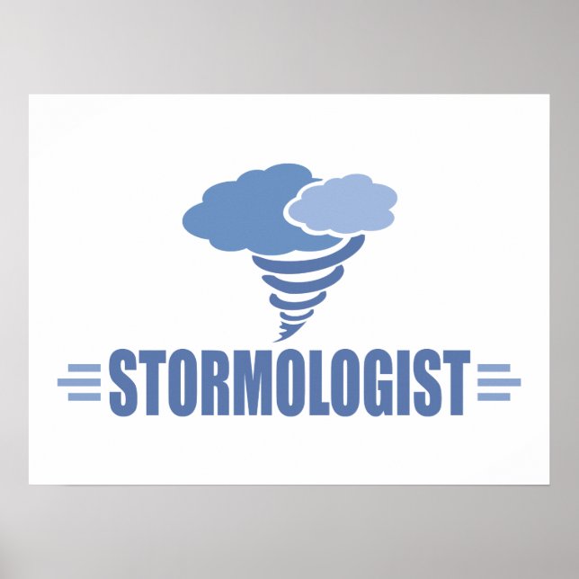 Affiches Météo amusante, tempête (Devant)