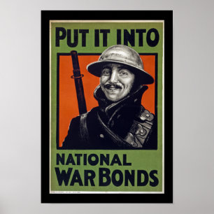 Affiches Mettez-le dans les obligations de guerre nationale