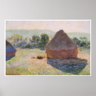 Affiches Meules de foin à midi, 1890
