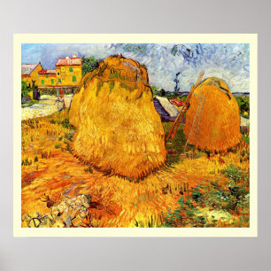 Affiches Meules de foin en Provence par Vincent van Gogh