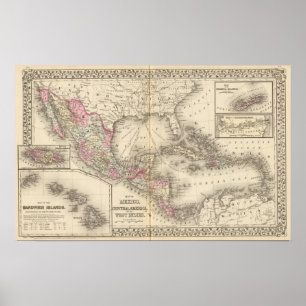 Affiches Mexico, Central America, West Indies