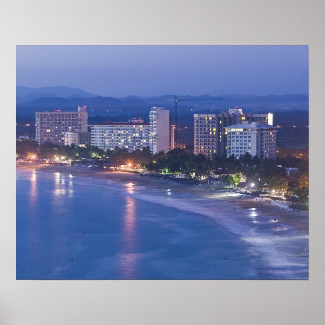 Affiches Mexique, Guerrero, Ixtapa. Hôtels Ixtapa le long d (Devant)