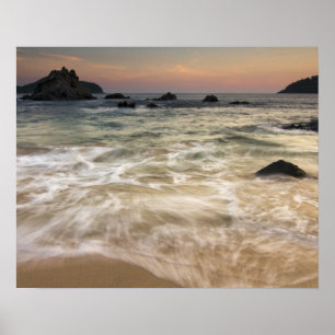 Affiches Mexique, Guerrero, Zihuatanejo. Surf le long