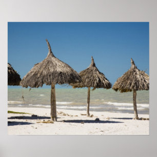 Affiches Mexique, péninsule du Yucatan, Progreso. Chaume