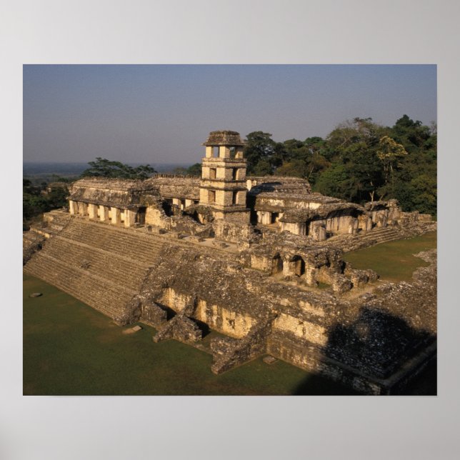 Affiches Mexique, province du Chiapas, Palenque, Le Palais (Devant)