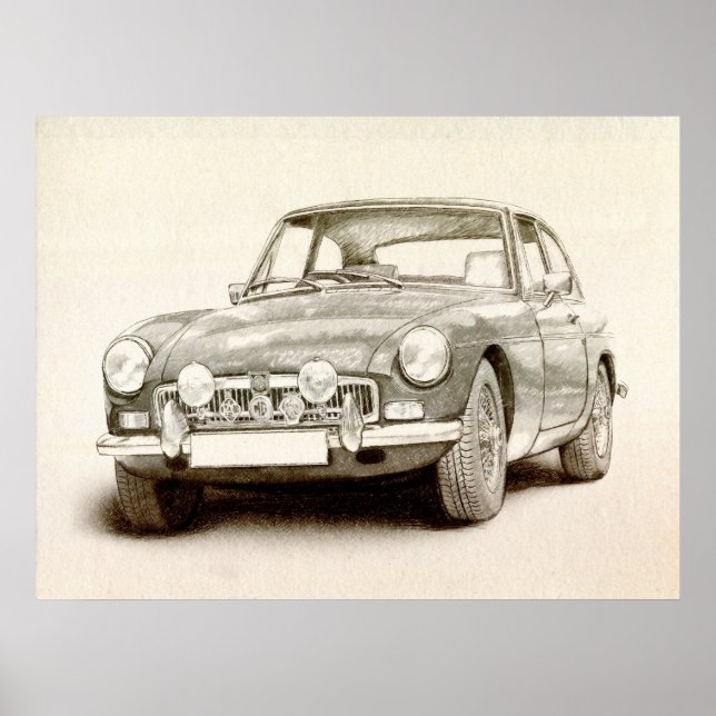 Affiches MG MGB MkII (Devant)