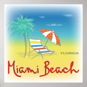 Affiches Miami Beach, FL Chair